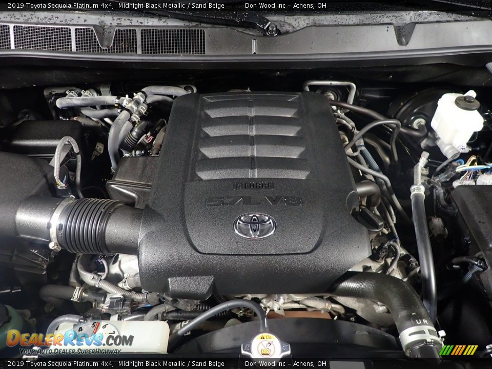 2019 Toyota Sequoia Platinum 4x4 5.7 Liter i-Force DOHC 32-Valve VVT-i V8 Engine Photo #9
