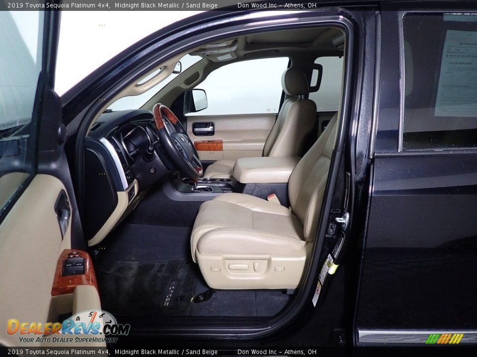 Sand Beige Interior - 2019 Toyota Sequoia Platinum 4x4 Photo #21