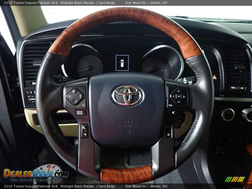 2019 Toyota Sequoia Platinum 4x4 Steering Wheel Photo #26