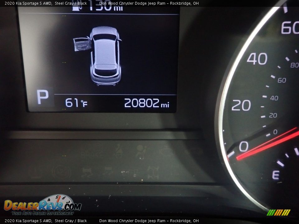 2020 Kia Sportage S AWD Steel Gray / Black Photo #33