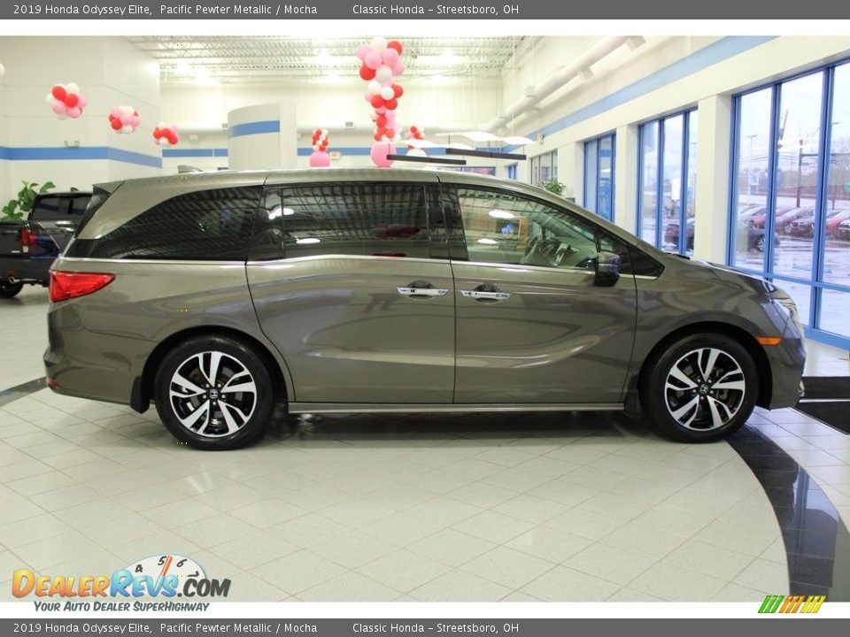 2019 Honda Odyssey Elite Pacific Pewter Metallic / Mocha Photo #6