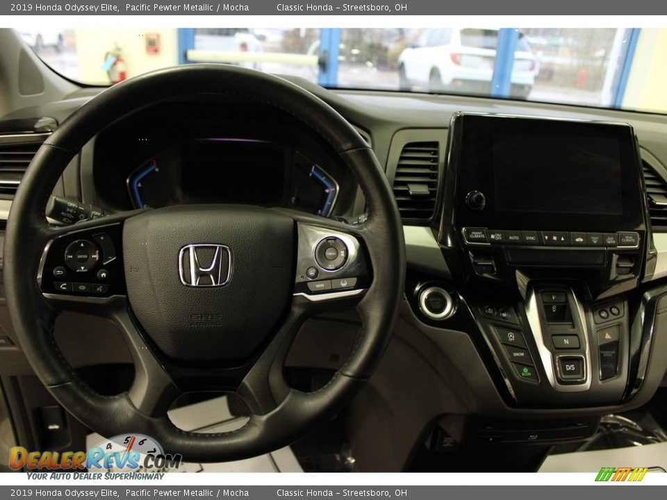 2019 Honda Odyssey Elite Pacific Pewter Metallic / Mocha Photo #19