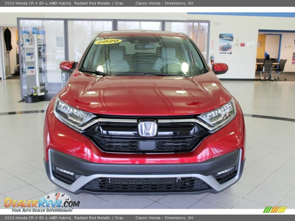 2020 Honda CR-V EX-L AWD Hybrid Radiant Red Metallic / Gray Photo #2
