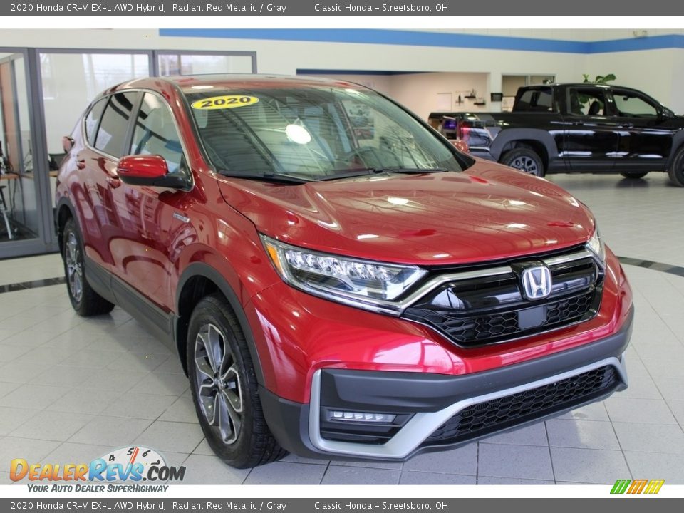 2020 Honda CR-V EX-L AWD Hybrid Radiant Red Metallic / Gray Photo #4