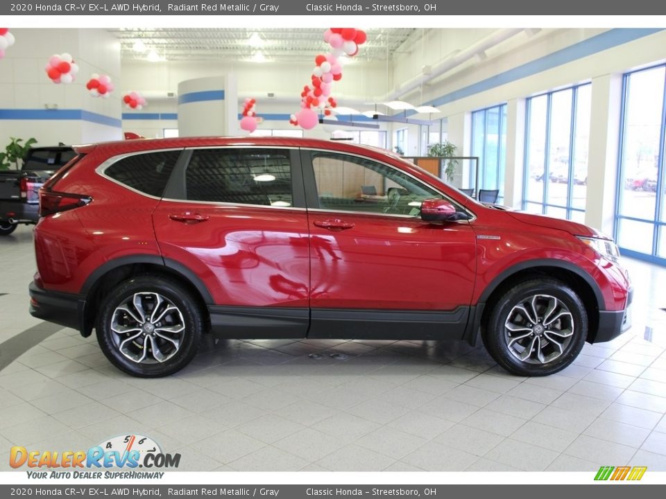 2020 Honda CR-V EX-L AWD Hybrid Radiant Red Metallic / Gray Photo #6
