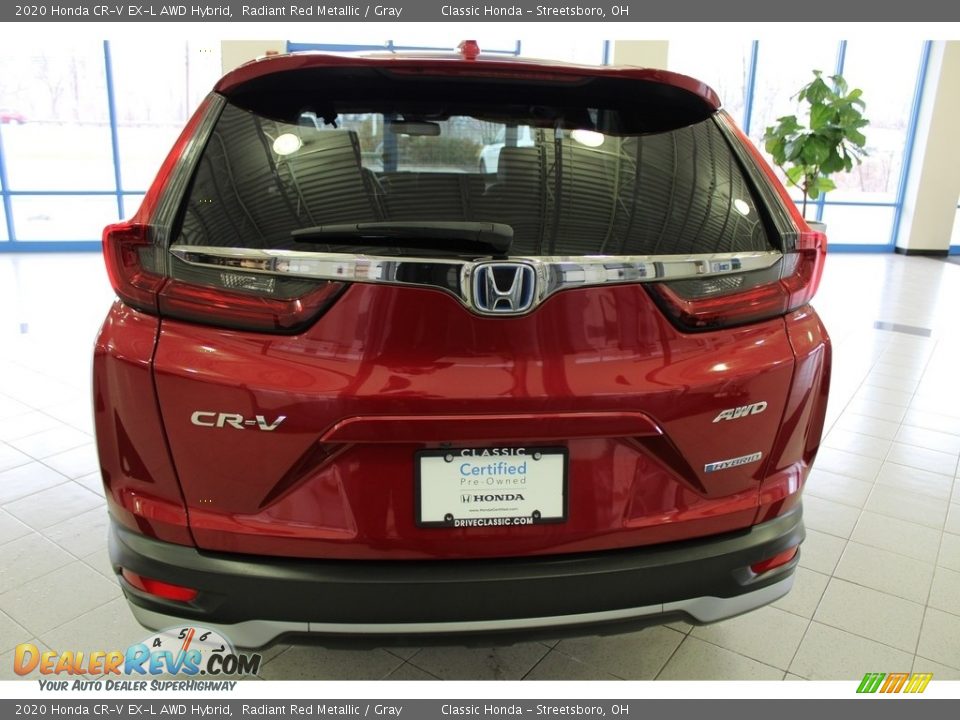 2020 Honda CR-V EX-L AWD Hybrid Radiant Red Metallic / Gray Photo #9