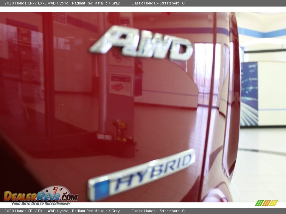 2020 Honda CR-V EX-L AWD Hybrid Radiant Red Metallic / Gray Photo #10