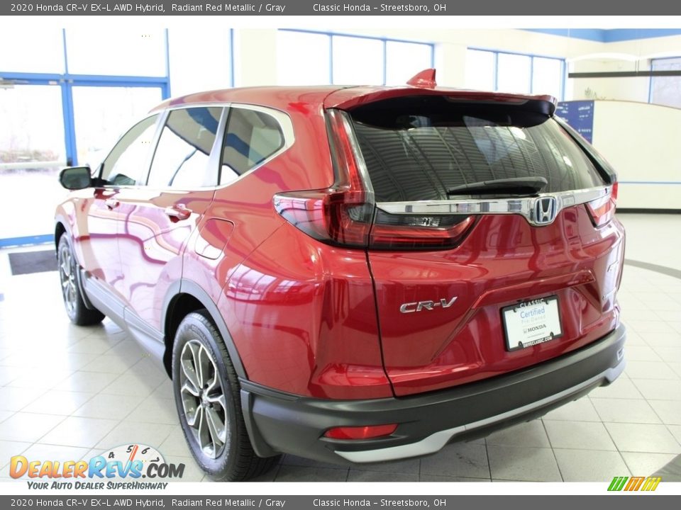2020 Honda CR-V EX-L AWD Hybrid Radiant Red Metallic / Gray Photo #11
