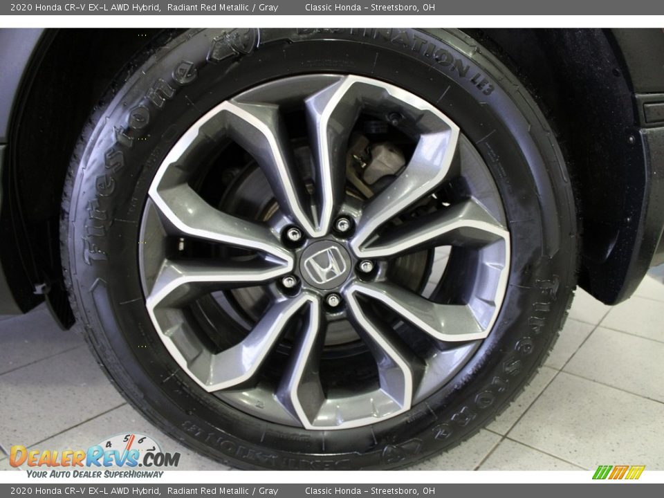2020 Honda CR-V EX-L AWD Hybrid Radiant Red Metallic / Gray Photo #12