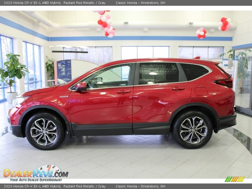 2020 Honda CR-V EX-L AWD Hybrid Radiant Red Metallic / Gray Photo #13