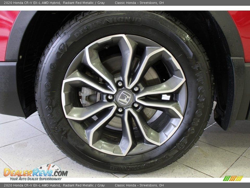 2020 Honda CR-V EX-L AWD Hybrid Radiant Red Metallic / Gray Photo #14