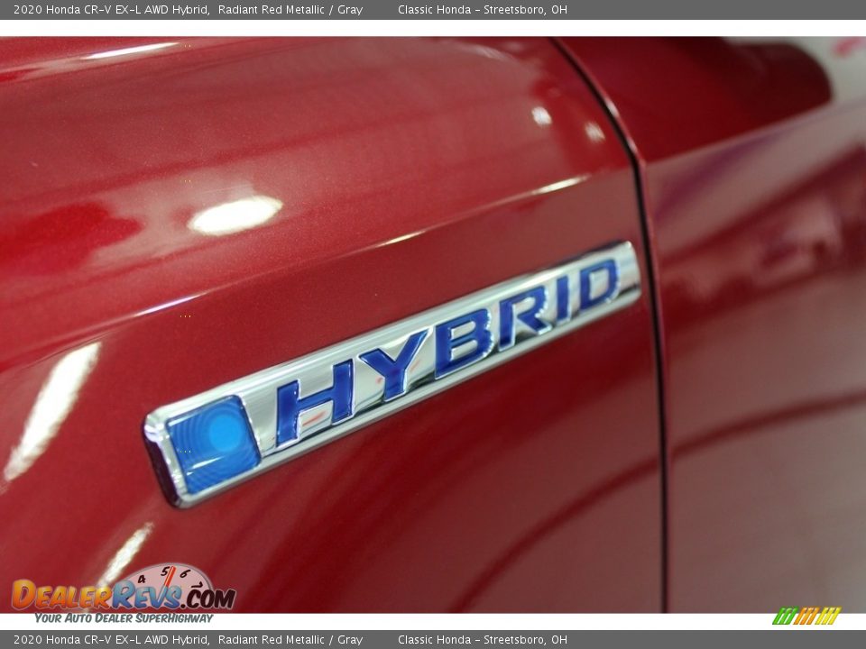 2020 Honda CR-V EX-L AWD Hybrid Radiant Red Metallic / Gray Photo #15