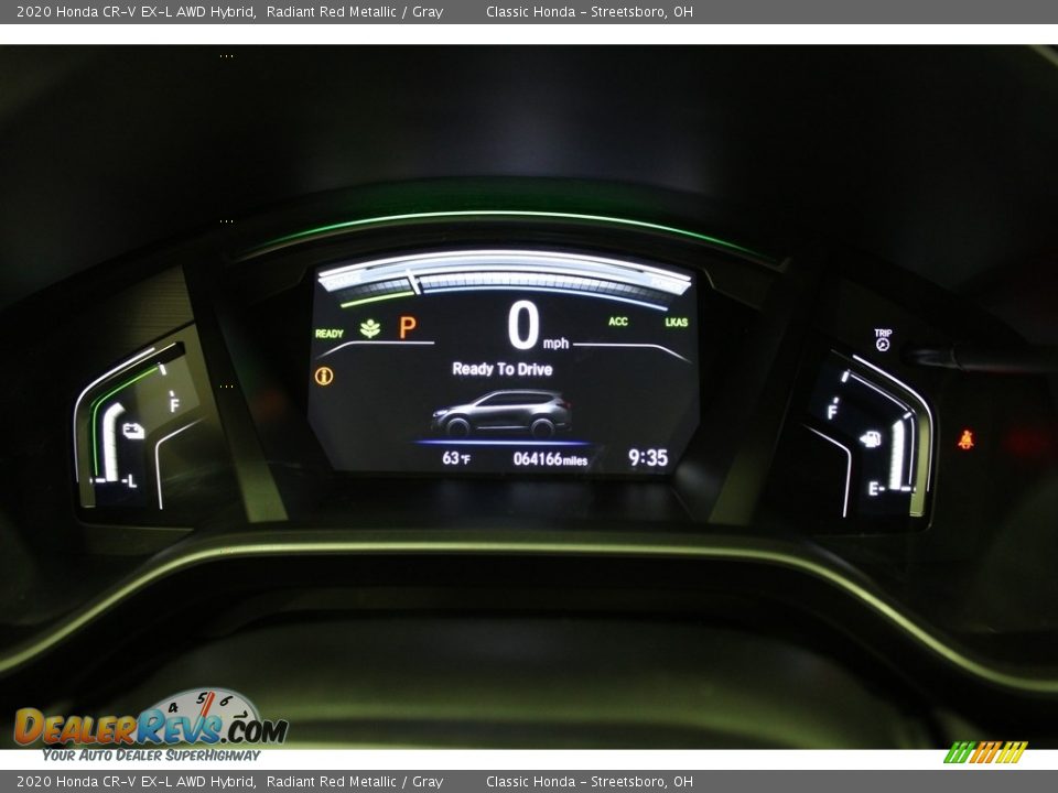 2020 Honda CR-V EX-L AWD Hybrid Radiant Red Metallic / Gray Photo #23