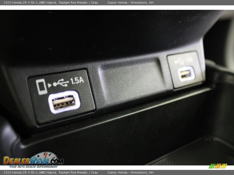 2020 Honda CR-V EX-L AWD Hybrid Radiant Red Metallic / Gray Photo #31
