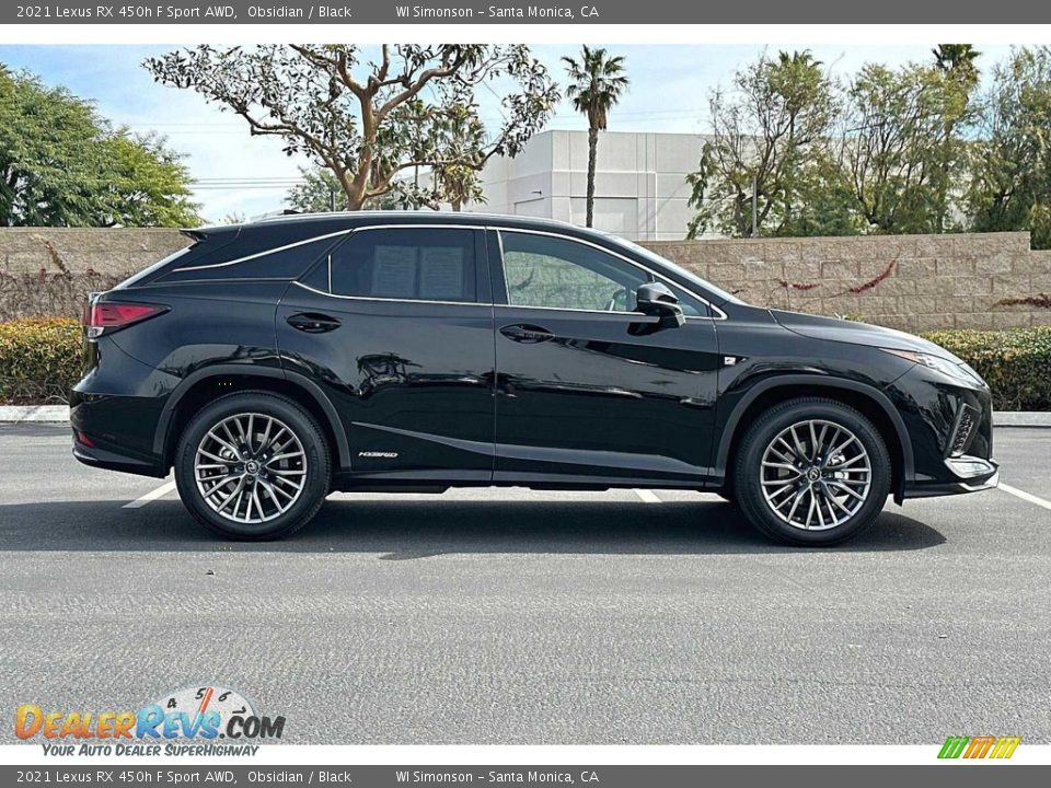 Obsidian 2021 Lexus RX 450h F Sport AWD Photo #3