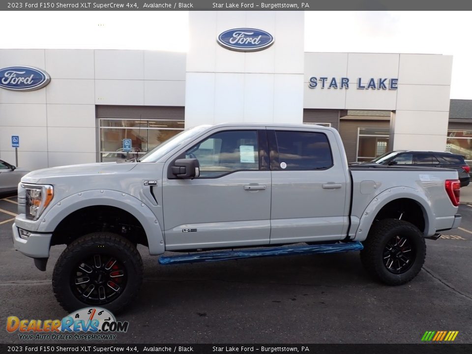 2023 Ford F150 Sherrod XLT SuperCrew 4x4 Avalanche / Black Photo #1