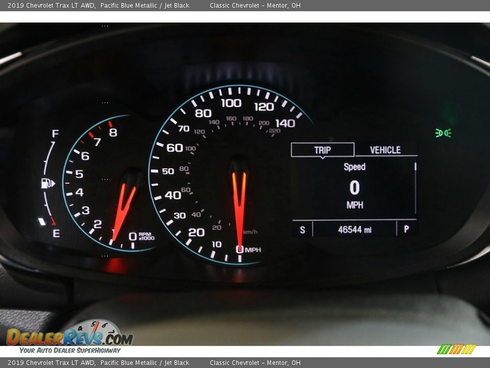 2019 Chevrolet Trax LT AWD Pacific Blue Metallic / Jet Black Photo #8