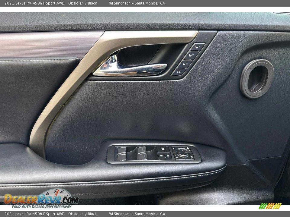 Door Panel of 2021 Lexus RX 450h F Sport AWD Photo #11