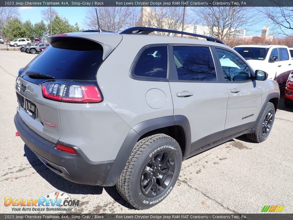 2023 Jeep Cherokee Trailhawk 4x4 Sting-Gray / Black Photo #5