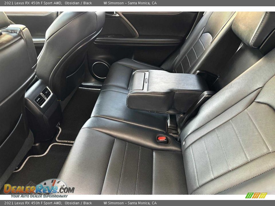 Rear Seat of 2021 Lexus RX 450h F Sport AWD Photo #14