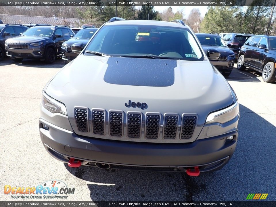 2023 Jeep Cherokee Trailhawk 4x4 Sting-Gray / Black Photo #8