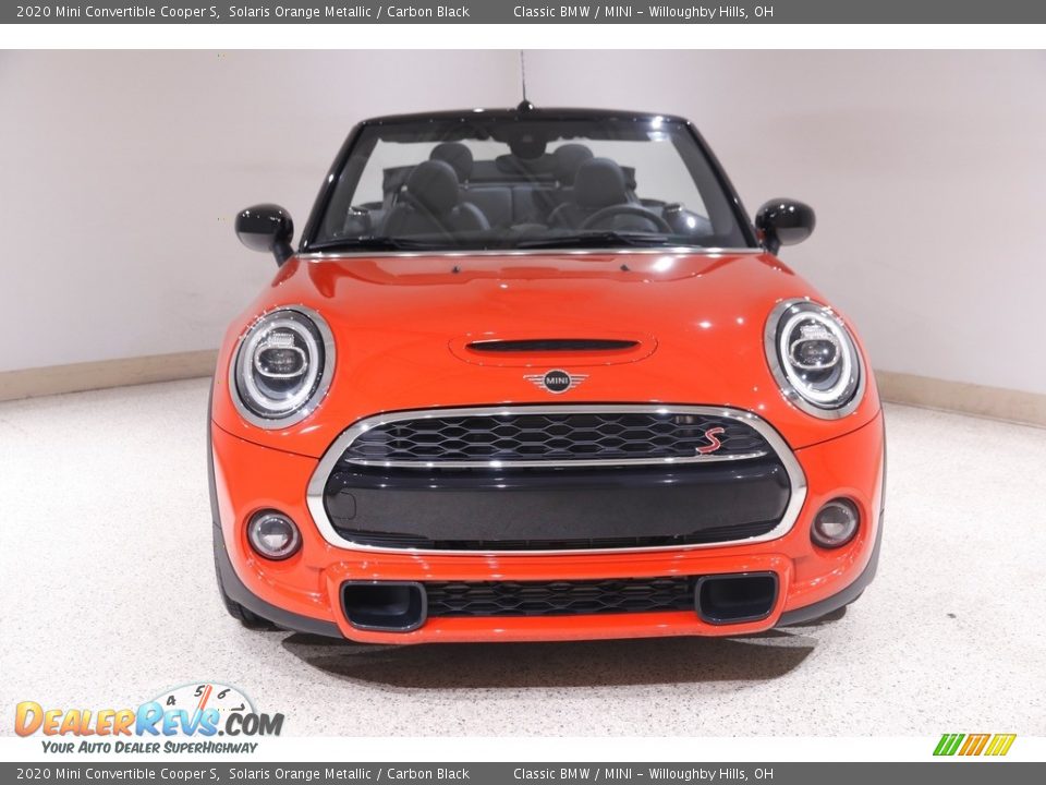 2020 Mini Convertible Cooper S Solaris Orange Metallic / Carbon Black Photo #3