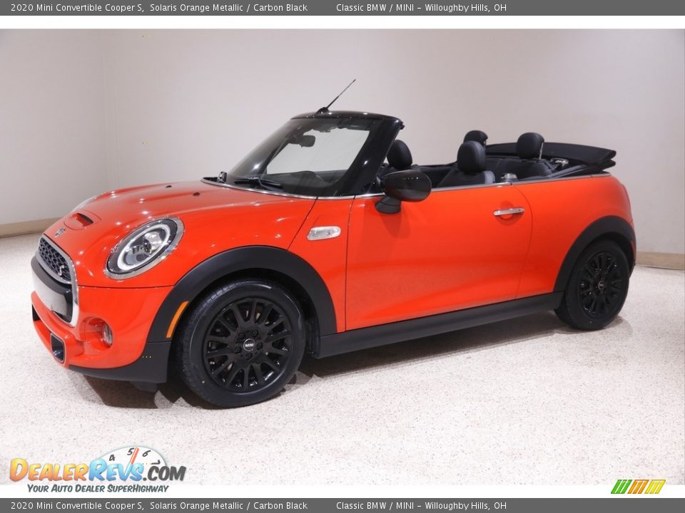 2020 Mini Convertible Cooper S Solaris Orange Metallic / Carbon Black Photo #4