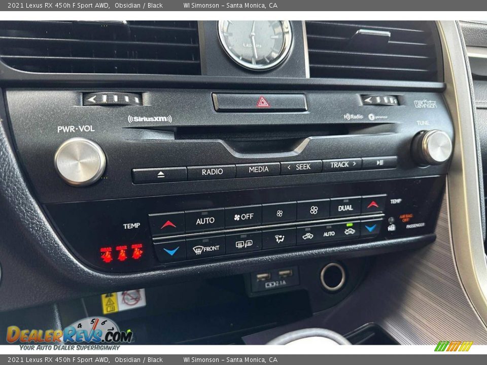 Controls of 2021 Lexus RX 450h F Sport AWD Photo #25