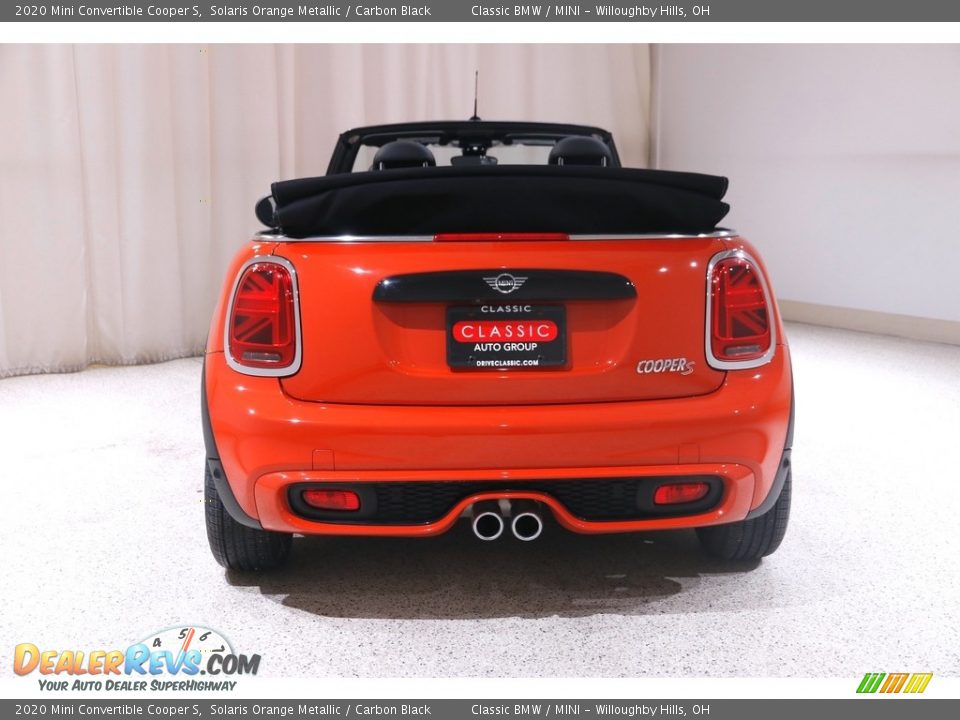 2020 Mini Convertible Cooper S Solaris Orange Metallic / Carbon Black Photo #19