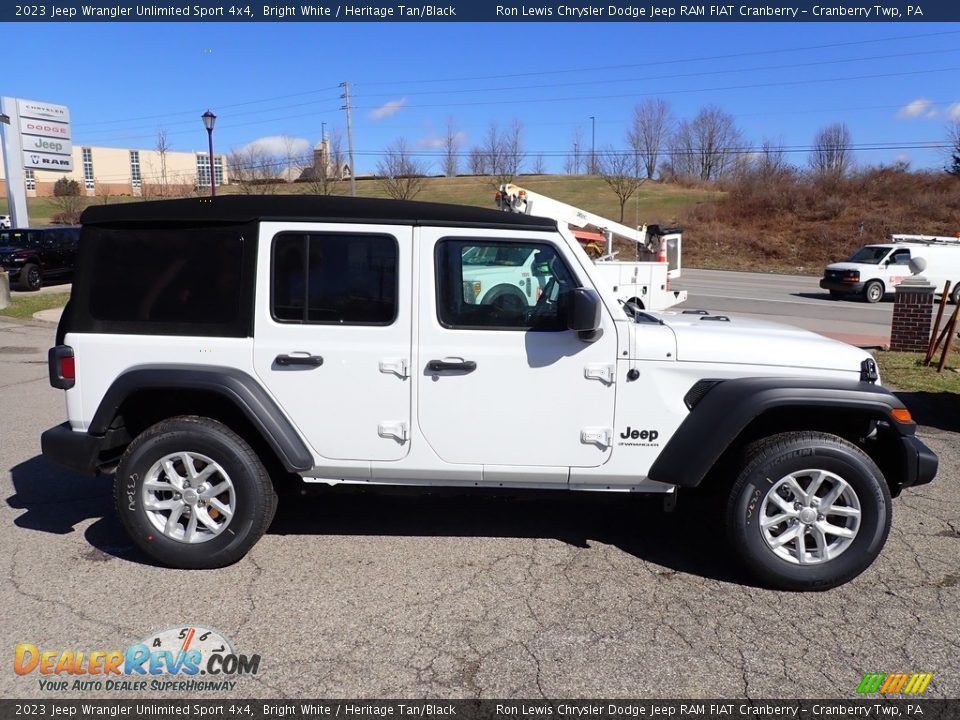 2023 Jeep Wrangler Unlimited Sport 4x4 Bright White / Heritage Tan/Black Photo #6