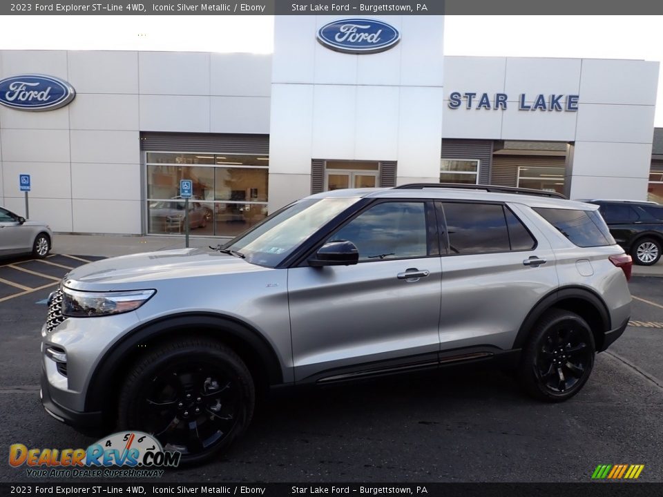 2023 Ford Explorer ST-Line 4WD Iconic Silver Metallic / Ebony Photo #1