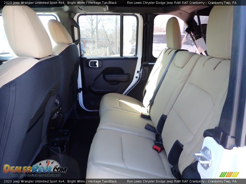 Rear Seat of 2023 Jeep Wrangler Unlimited Sport 4x4 Photo #12