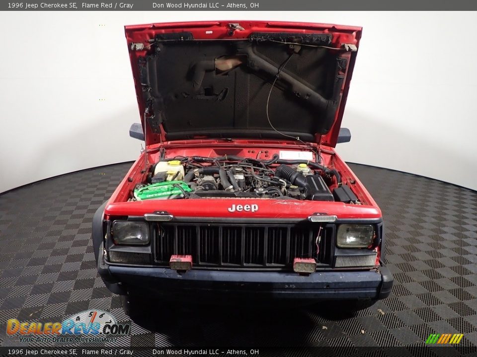 1996 Jeep Cherokee SE Flame Red / Gray Photo #4