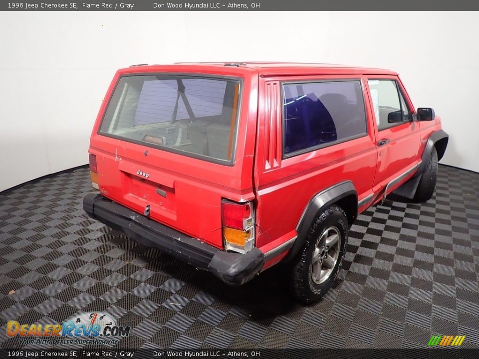 1996 Jeep Cherokee SE Flame Red / Gray Photo #10