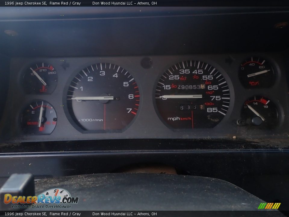 1996 Jeep Cherokee SE Gauges Photo #13