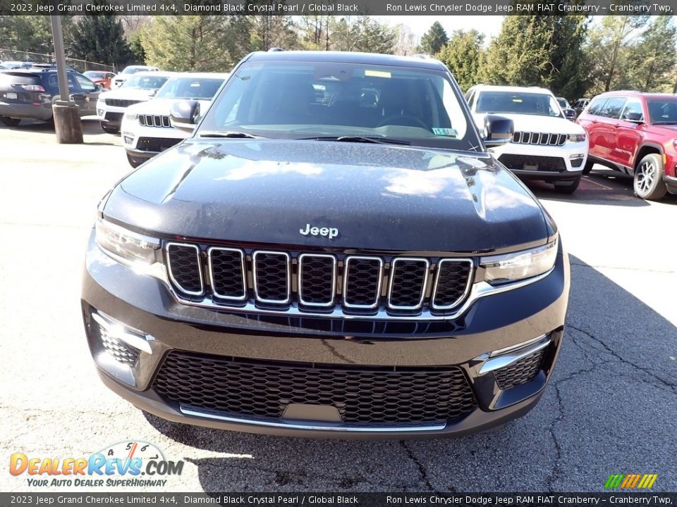 2023 Jeep Grand Cherokee Limited 4x4 Diamond Black Crystal Pearl / Global Black Photo #8