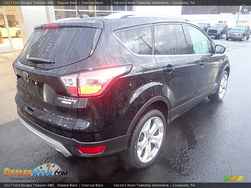 2017 Ford Escape Titanium 4WD Shadow Black / Charcoal Black Photo #2