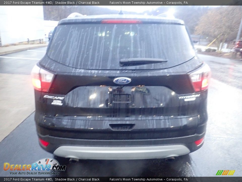 2017 Ford Escape Titanium 4WD Shadow Black / Charcoal Black Photo #3