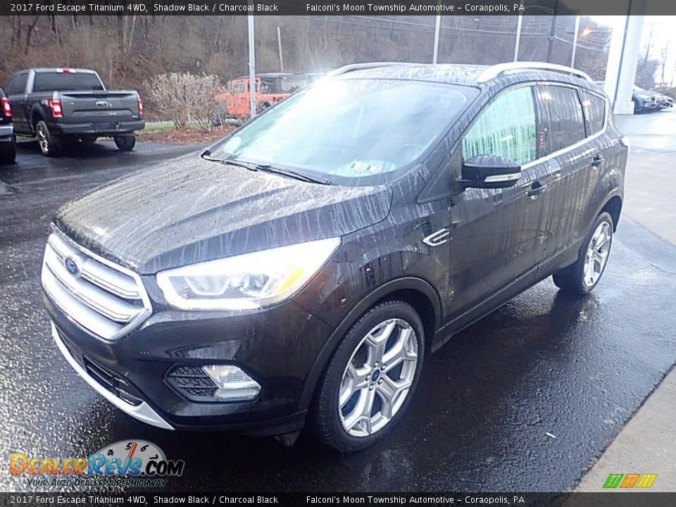 2017 Ford Escape Titanium 4WD Shadow Black / Charcoal Black Photo #7