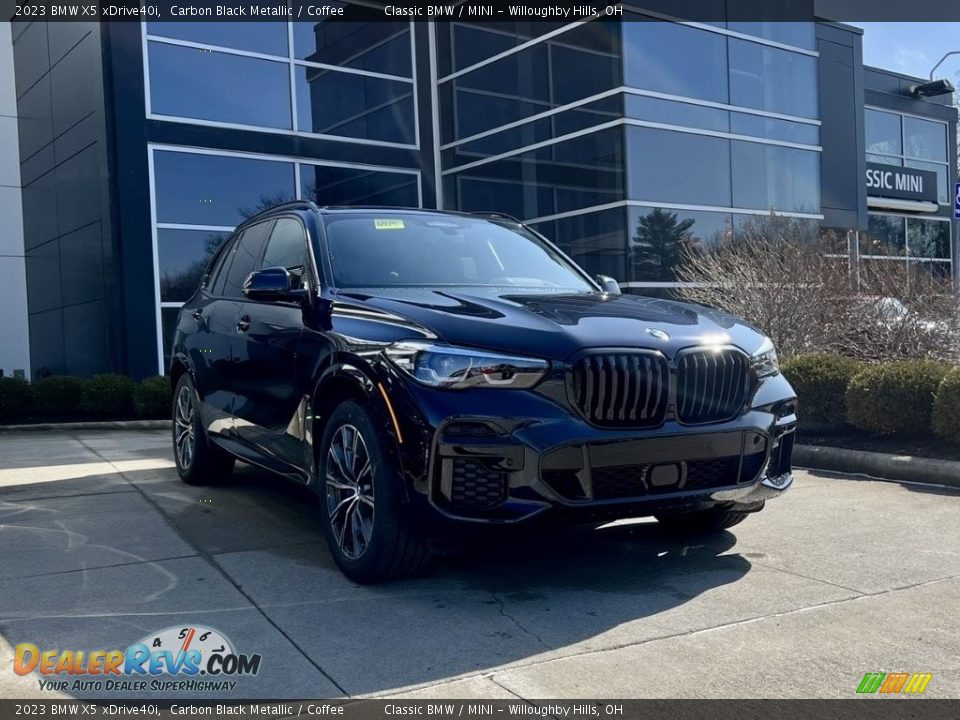 2023 BMW X5 xDrive40i Carbon Black Metallic / Coffee Photo #1