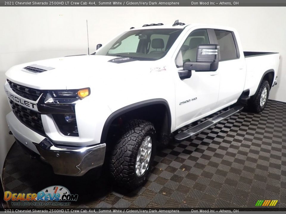 2021 Chevrolet Silverado 2500HD LT Crew Cab 4x4 Summit White / Gideon/Very Dark Atmosphere Photo #8