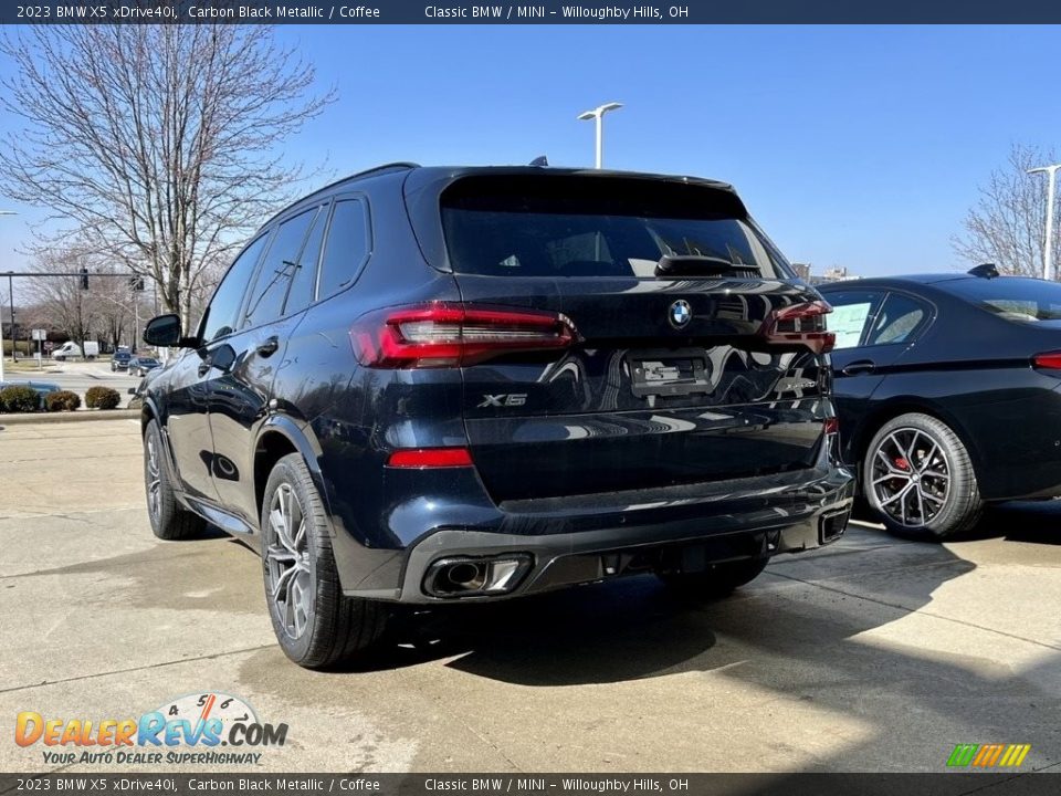 2023 BMW X5 xDrive40i Carbon Black Metallic / Coffee Photo #2