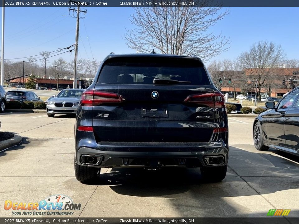 2023 BMW X5 xDrive40i Carbon Black Metallic / Coffee Photo #3