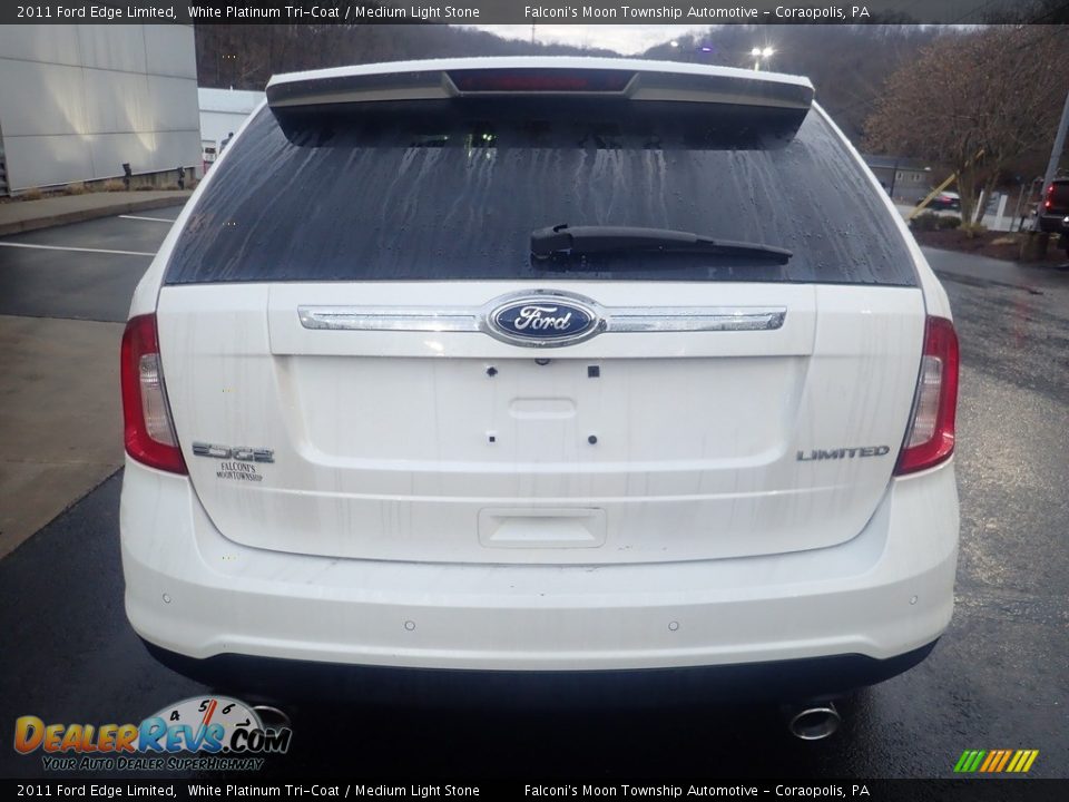 2011 Ford Edge Limited White Platinum Tri-Coat / Medium Light Stone Photo #3