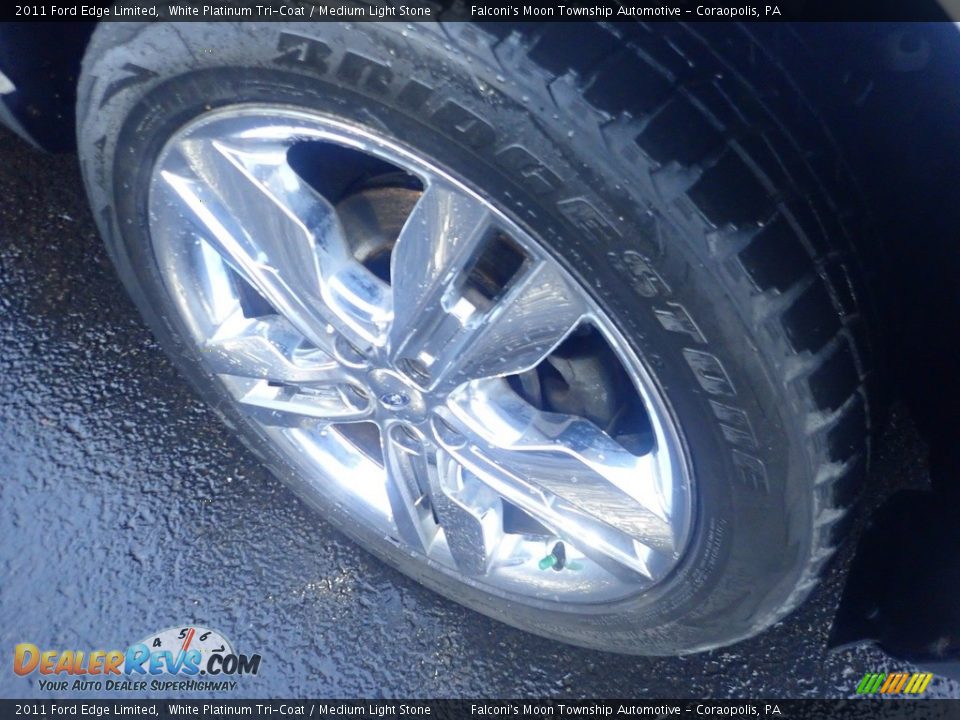 2011 Ford Edge Limited White Platinum Tri-Coat / Medium Light Stone Photo #9