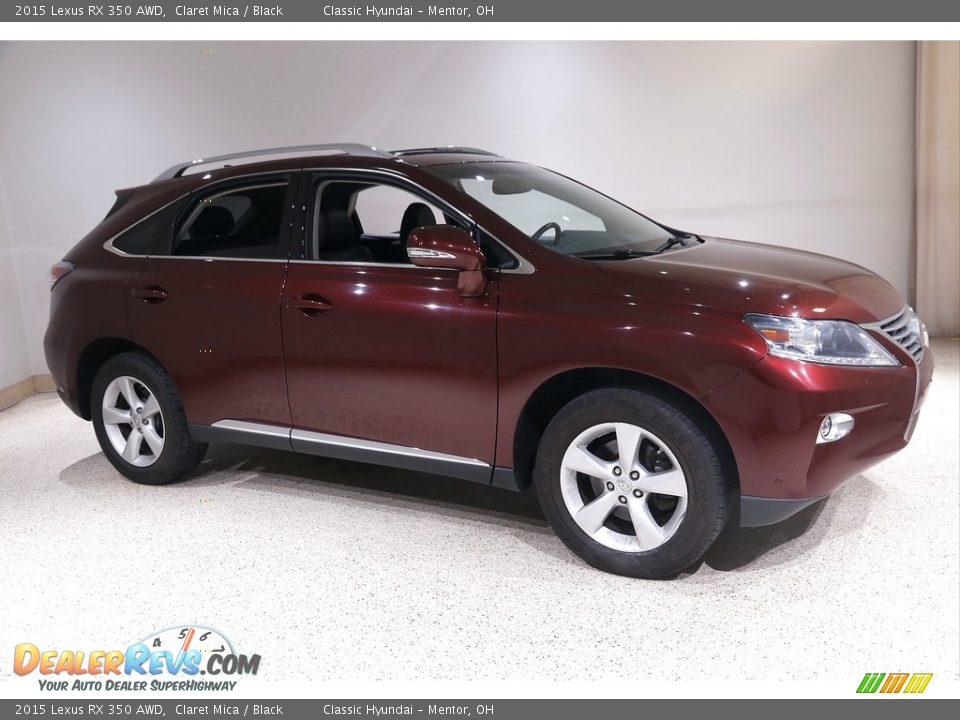 2015 Lexus RX 350 AWD Claret Mica / Black Photo #1