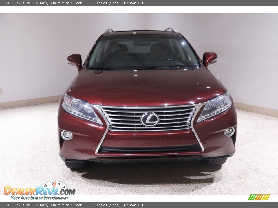 2015 Lexus RX 350 AWD Claret Mica / Black Photo #2