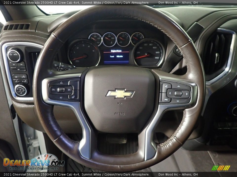 2021 Chevrolet Silverado 2500HD LT Crew Cab 4x4 Summit White / Gideon/Very Dark Atmosphere Photo #22