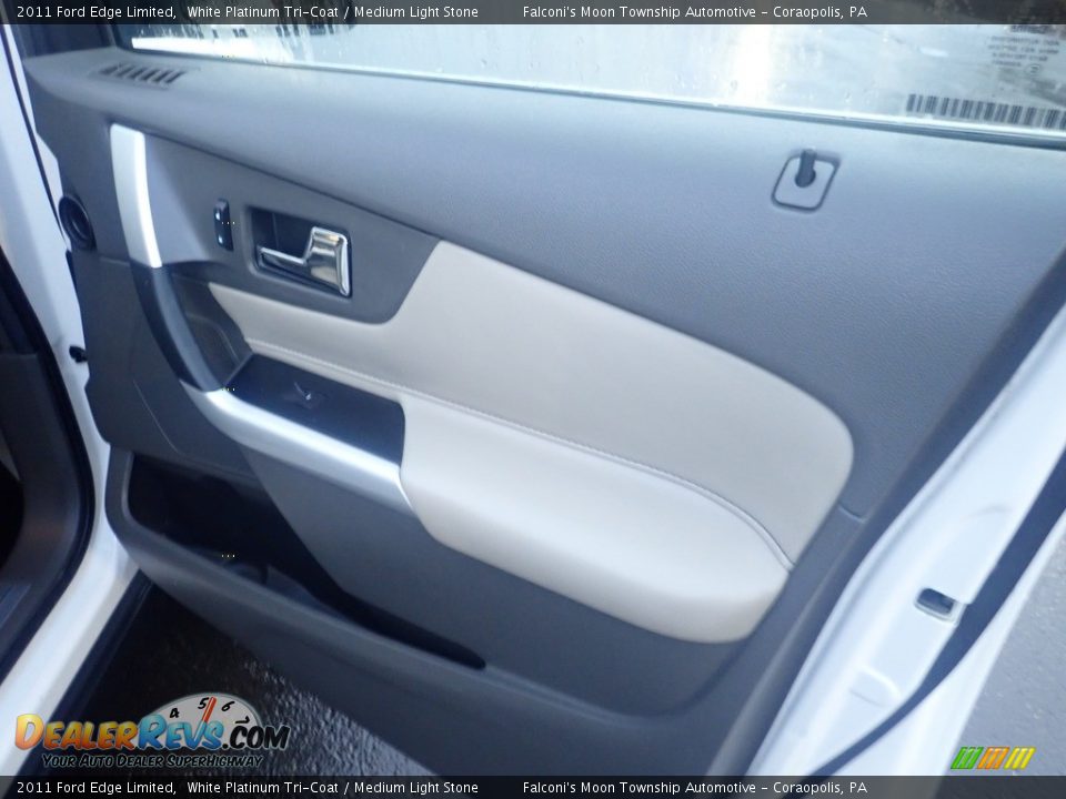 2011 Ford Edge Limited White Platinum Tri-Coat / Medium Light Stone Photo #16