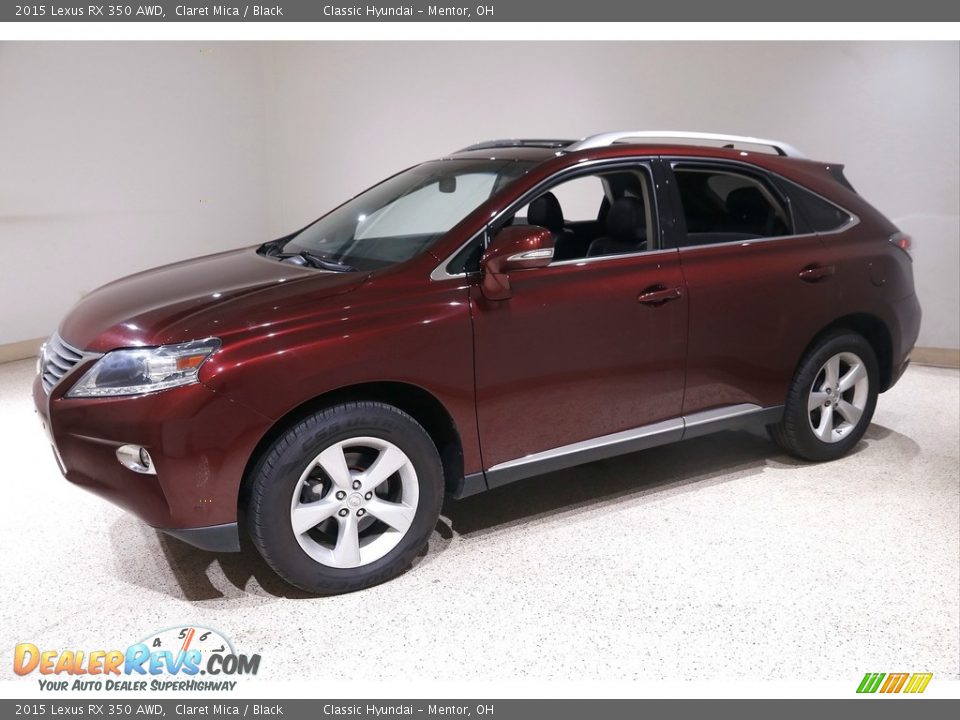 2015 Lexus RX 350 AWD Claret Mica / Black Photo #3